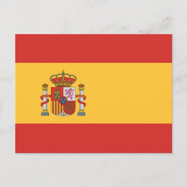 Carte Postale Drapeau de l'Espagne (Devant)