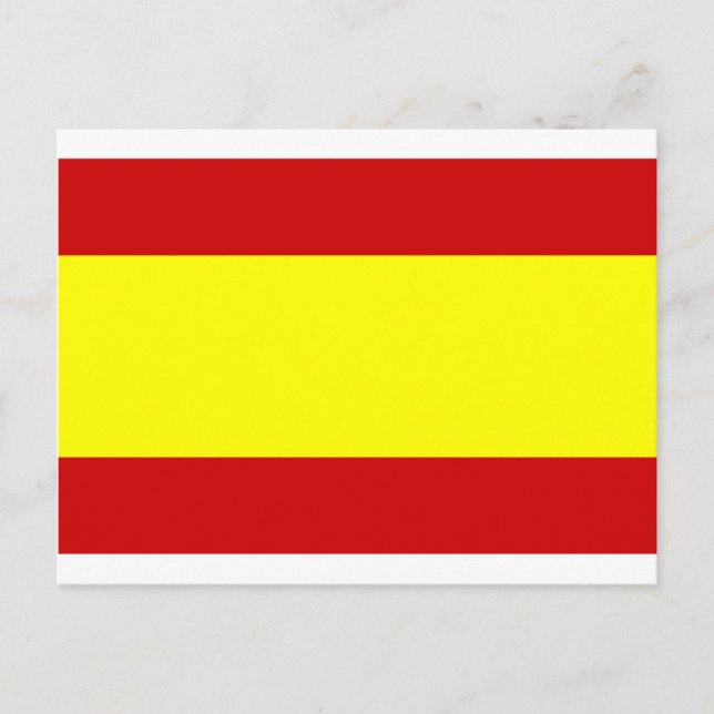Carte Postale Drapeau de l'Espagne (Devant)
