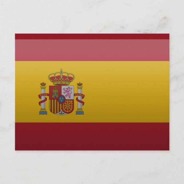 Carte Postale Drapeau de l'Espagne. (Devant)