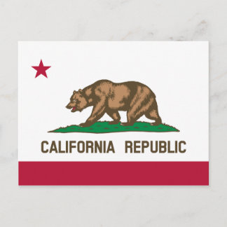 Carte Postale Drapeau de l'État de Californie