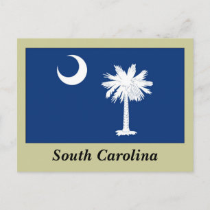 Carte Postale Drapeau de l'État de la Caroline du Sud