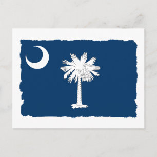 Carte Postale Drapeau de l'État de la Caroline du Sud