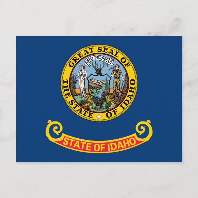 Carte Postale Drapeau de l'État de l'Idaho (Devant)