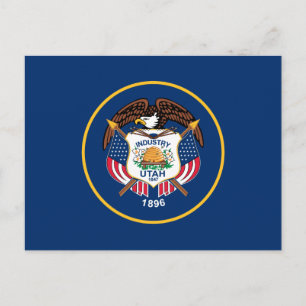 Carte Postale Drapeau de l'État de l'Utah