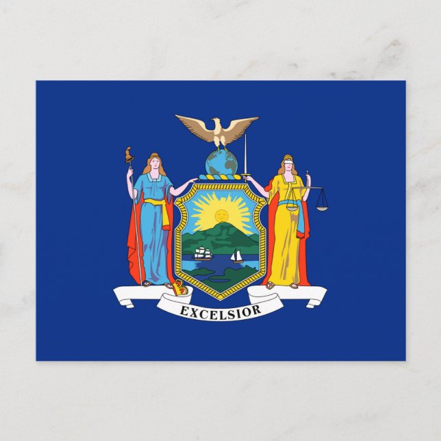 Carte Postale Drapeau de l'État de New York (Devant)