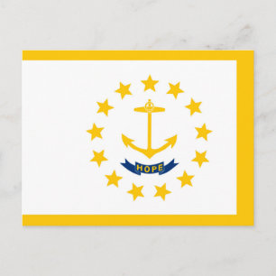 Carte Postale Drapeau de l'État de Rhode Island