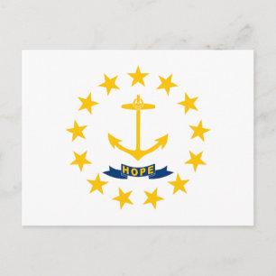Carte Postale Drapeau de l'État de Rhode Island