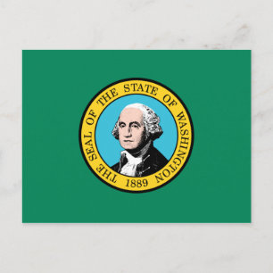 Carte Postale Drapeau de l'État de Washington