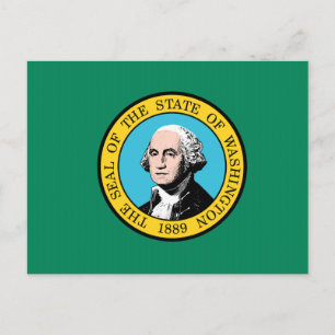 Carte Postale Drapeau de l'État de Washington