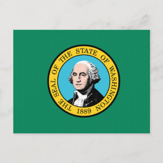 Carte Postale Drapeau de l'État de Washington