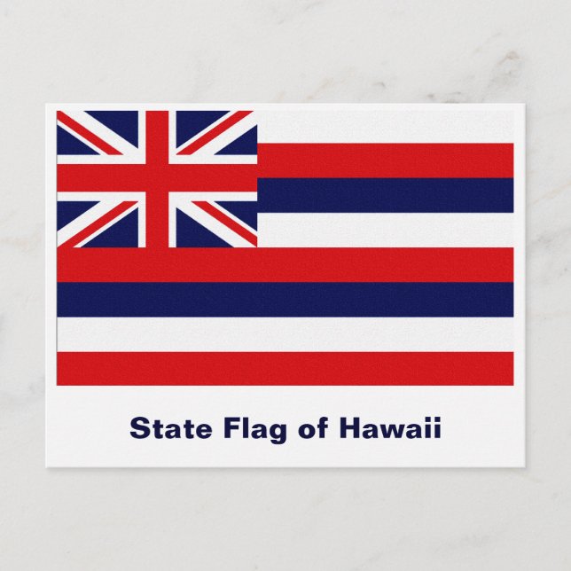 Carte Postale Drapeau de l'État d'Hawaï (Devant)