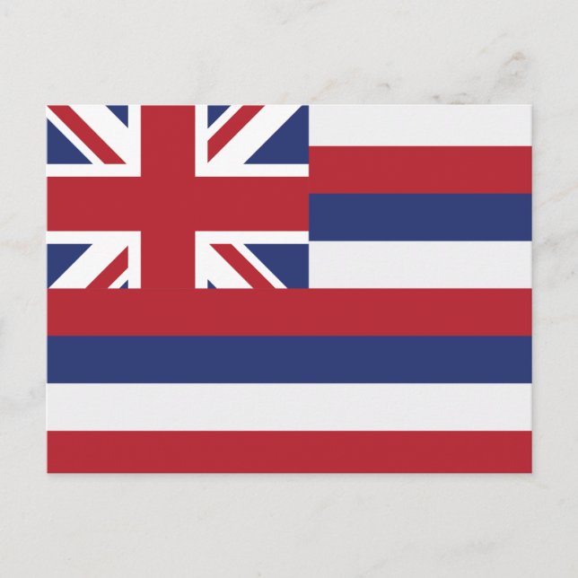 Carte Postale Drapeau de l'État d'Hawaï Drapeau de l'État Aloha  (Devant)