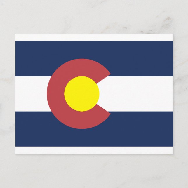 Carte Postale Drapeau de l'État du Colorado (Devant)