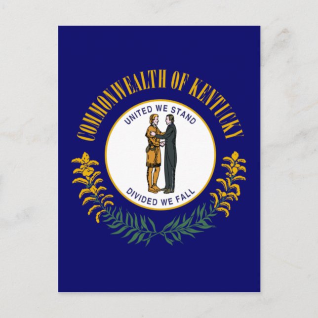 Carte Postale Drapeau de l'État du Kentucky (Devant)