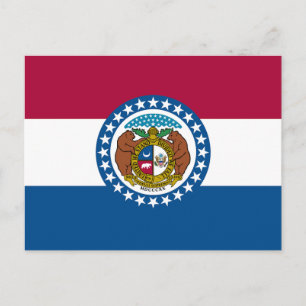 Carte Postale Drapeau de l'État du Missouri