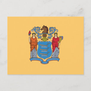 Carte Postale Drapeau de l'État du New Jersey