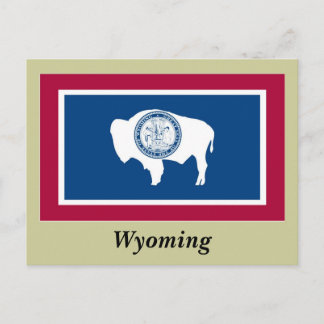 Carte Postale Drapeau de l'État du Wyoming