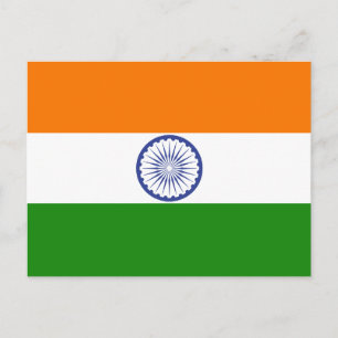 Carte Postale Drapeau de l'Inde