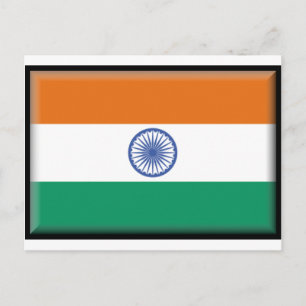 Carte Postale Drapeau de l'Inde