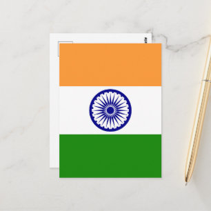 Carte Postale Drapeau de l'Inde