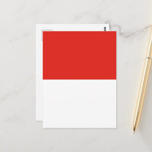Carte Postale Drapeau de l'Indonésie