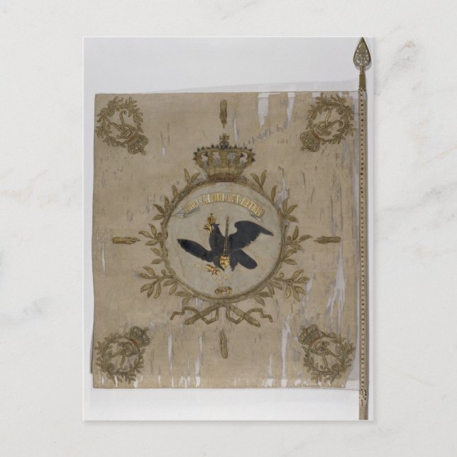 Carte Postale Drapeau de l'infanterie prussienne (Devant)