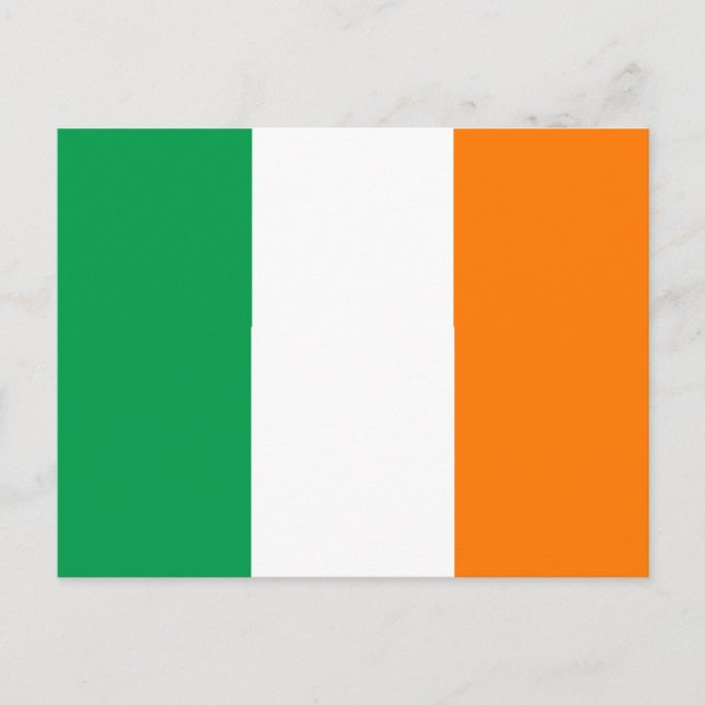 Carte Postale Drapeau de l'Irlande (Devant)