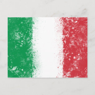 Carte Postale Drapeau de l'Italie