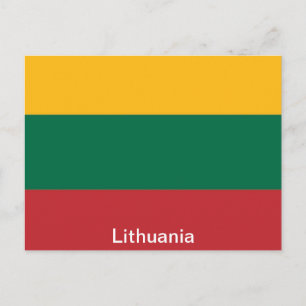 Carte Postale Drapeau de Lituanie