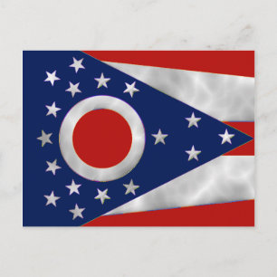 Carte Postale Drapeau de l'Ohio