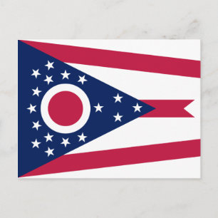 Carte Postale Drapeau de l'Ohio