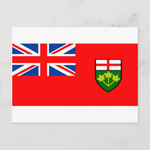 Carte Postale Drapeau de l'Ontario