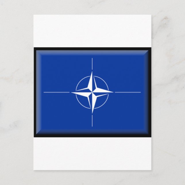 Carte Postale Drapeau de l'Otan (Devant)