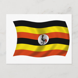 Carte Postale Drapeau de l'Ouganda
