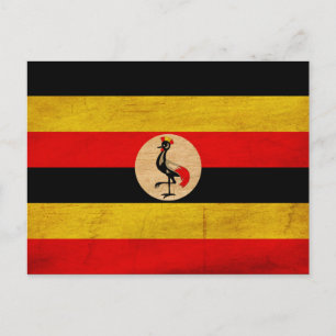 Carte Postale Drapeau de l'Ouganda