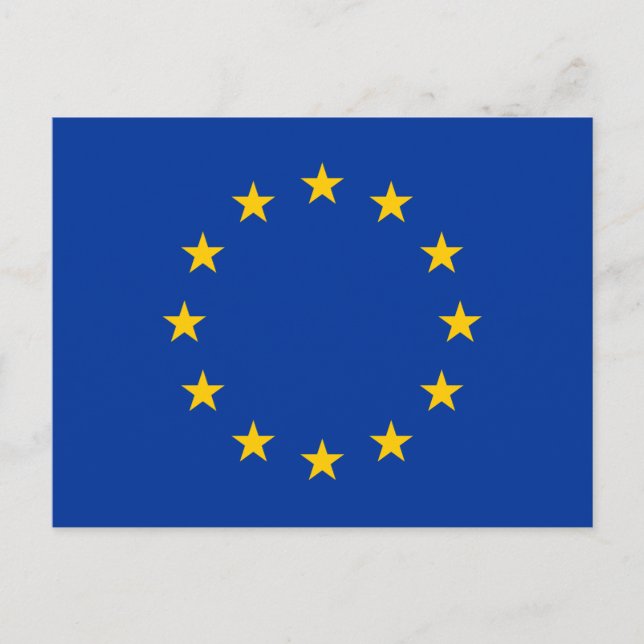 Carte Postale Drapeau de l'Union européenne (Devant)