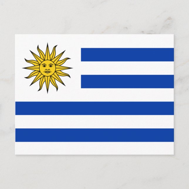 Carte Postale Drapeau de l'Uruguay (Devant)