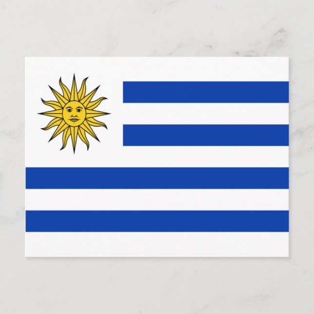 Carte Postale Drapeau de l'Uruguay (Devant)