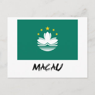 Carte Postale Drapeau de Macao