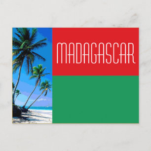 Carte Postale Drapeau de Madagascar