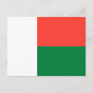 Carte Postale Drapeau de Madagascar