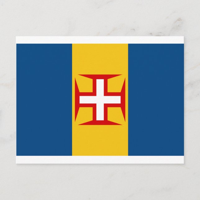 Carte Postale Drapeau de Madère (Portugal) (Devant)