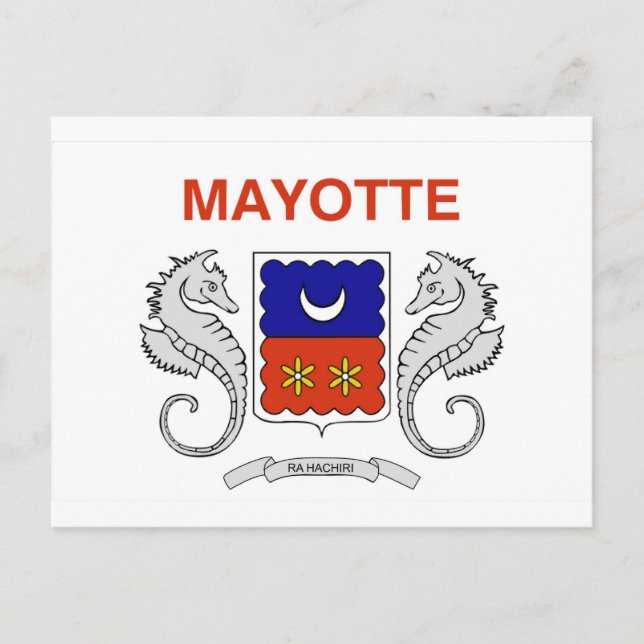 Carte Postale Drapeau de Mayotte (Devant)