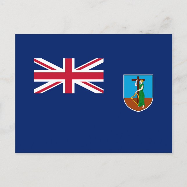 Carte Postale Drapeau de Montserrat (Devant)