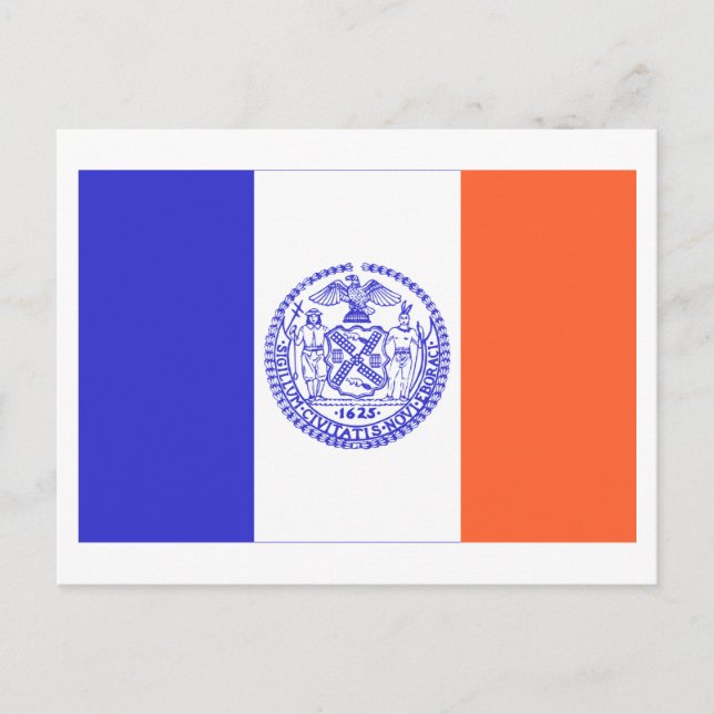 Carte Postale Drapeau de New York (Devant)