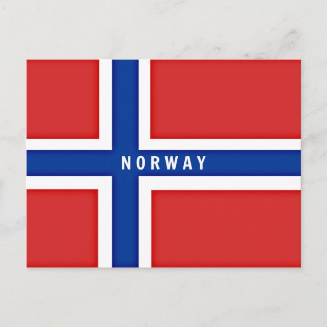 Carte Postale Drapeau de Norway (Devant)