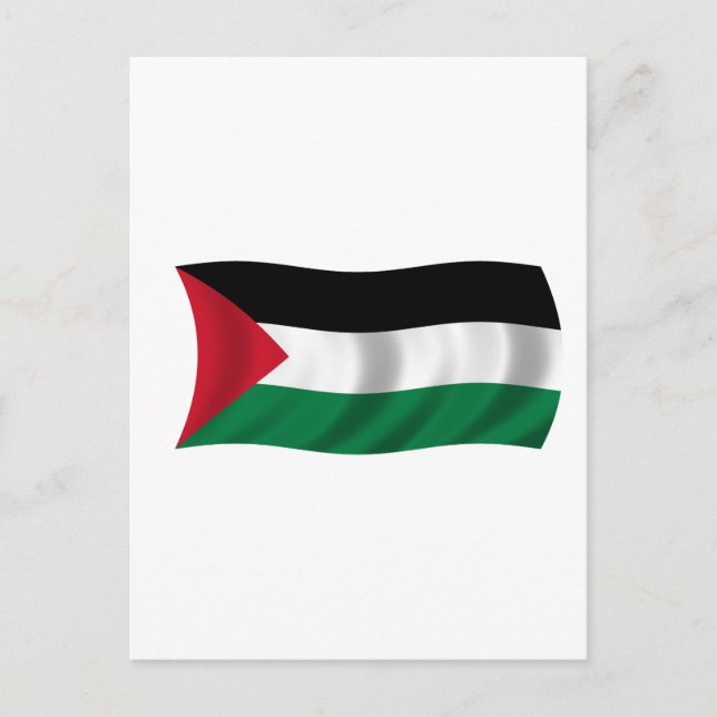 Carte Postale Drapeau de Palestine (Devant)