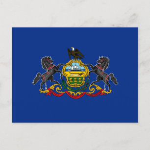 Carte Postale Drapeau de Pennsylvanie