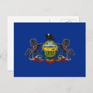 Carte Postale Drapeau de Pennsylvanie, Drapeau de Pennsylvanie