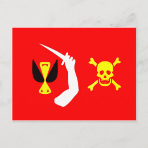 Carte Postale Drapeau de pirate Christopher Moody